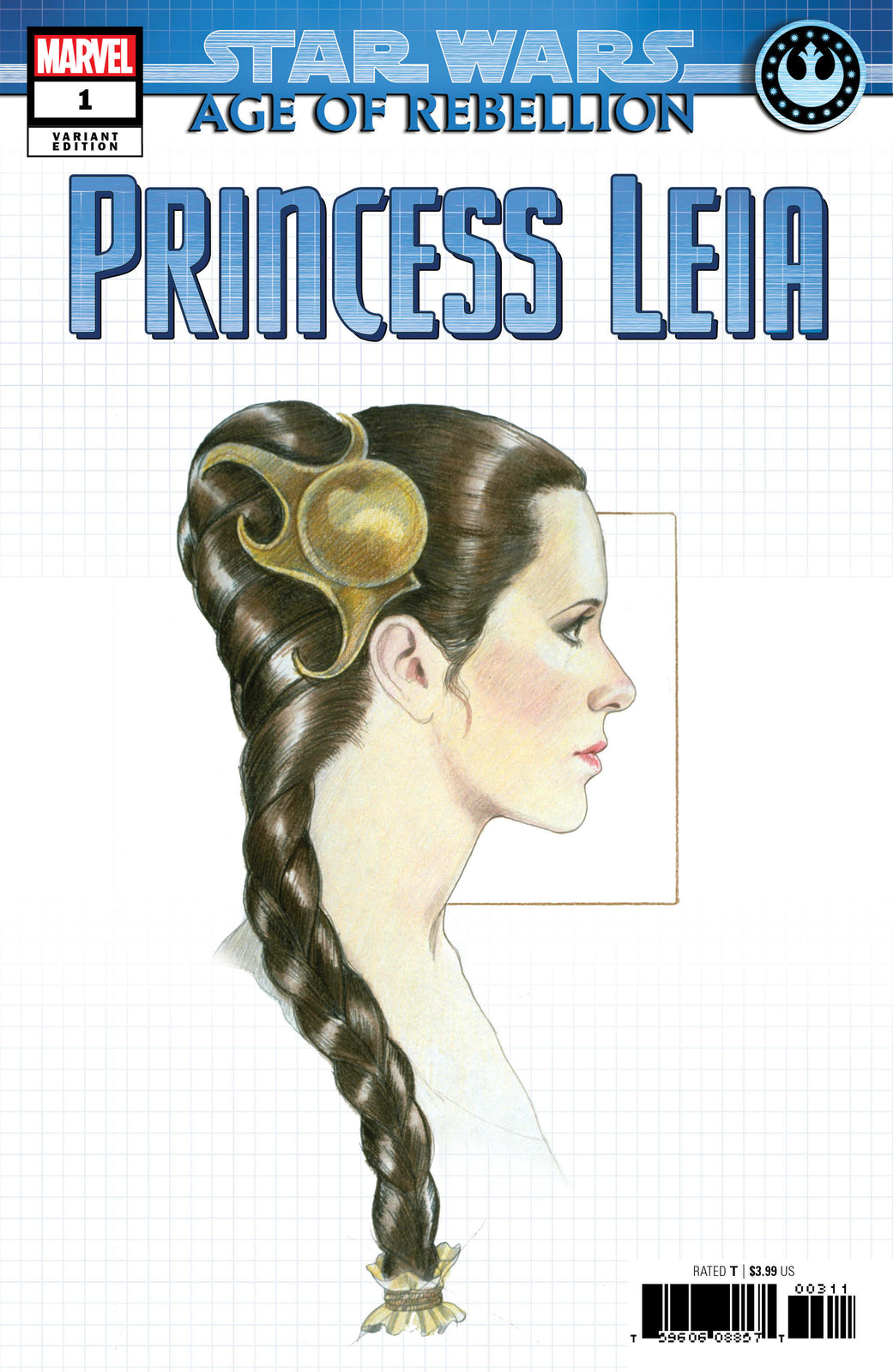 STAR WARS AOR PRINCESS LEIA #1 CONCEPT VARIANT MARVEL NM 1ST PRINT 2019