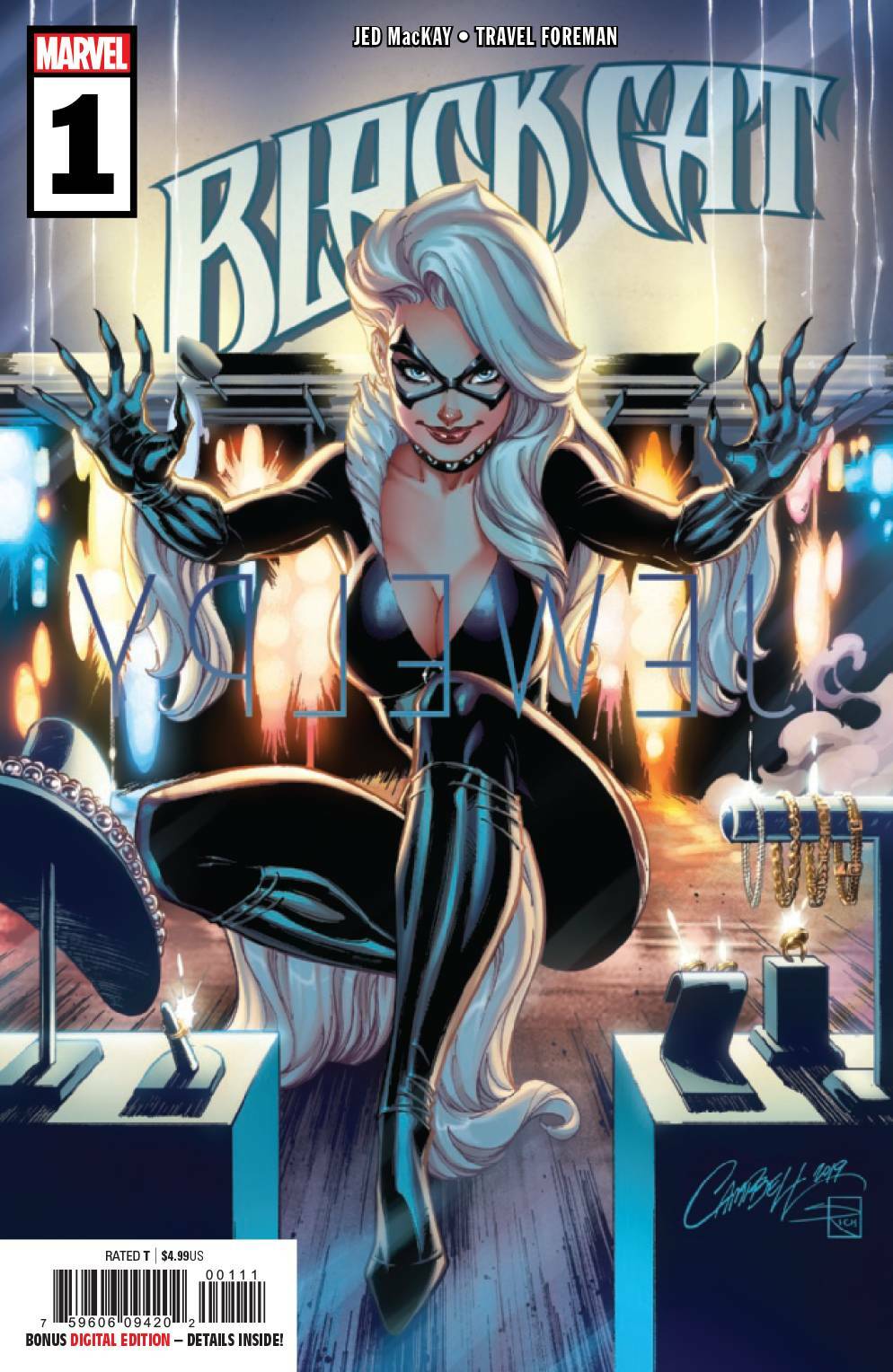 BLACK CAT #1 CAMPBELL MAIN COVER NM 1ST PRINT MARVEL 2019