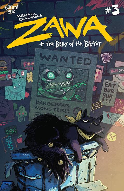 ZAWA THE BELLY OF THE BEAST #3 NM 1ST PRINT MAIN COVER BOOM! BOX 2024