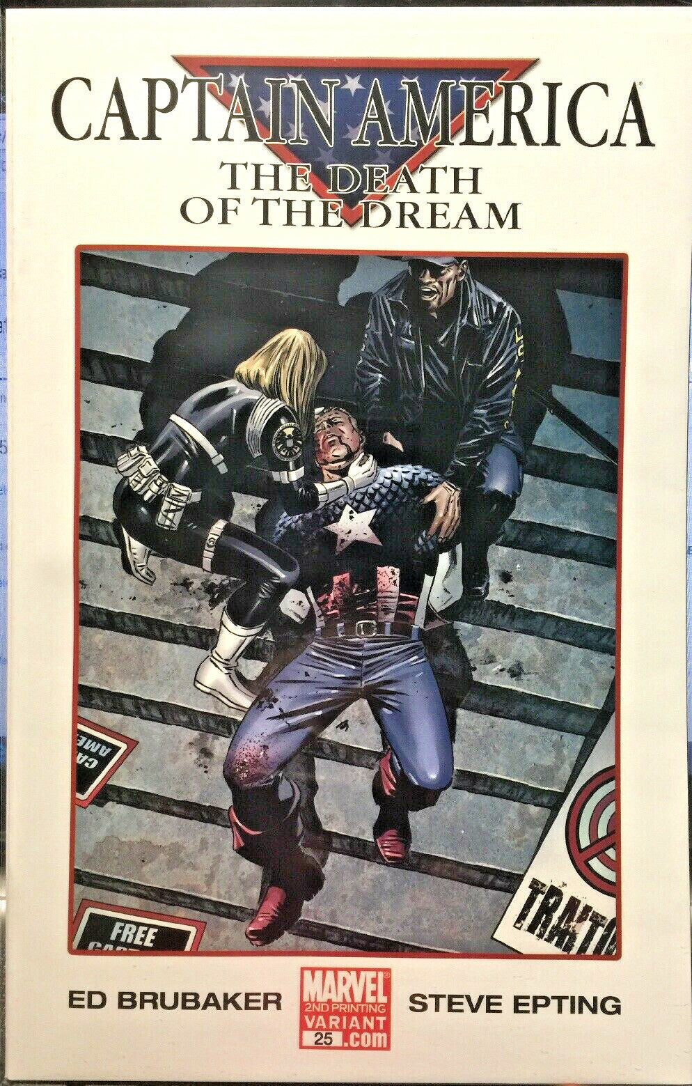 CAPTAIN AMERICA #25 DEATH OF CAP 2ND PRINT VARIANT VFN/NM MARVEL 2007