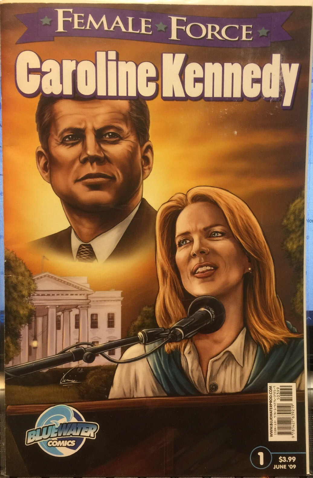 FEMALE FORCE CAROLINE KENNEDY #1 BLUEWATER 1st PRINT FN