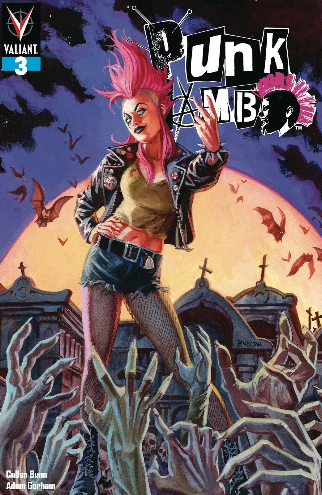 PUNK MAMBO #3 COVER A BRERETON VALIANT NM 1ST PRINT 2019
