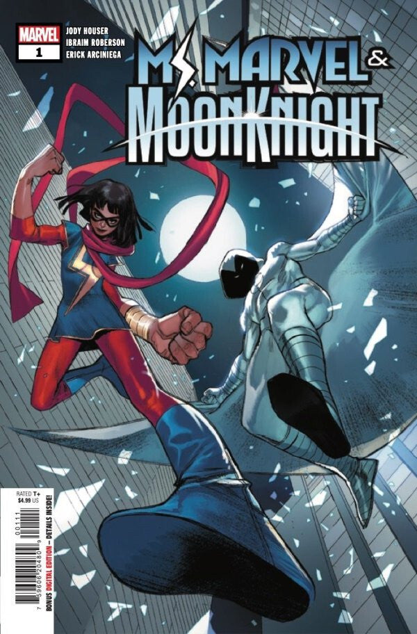 MS. MARVEL AND MOON KNIGHT #1 NM 1ST PRINT MAIN COVER MARVEL COMICS 2022
