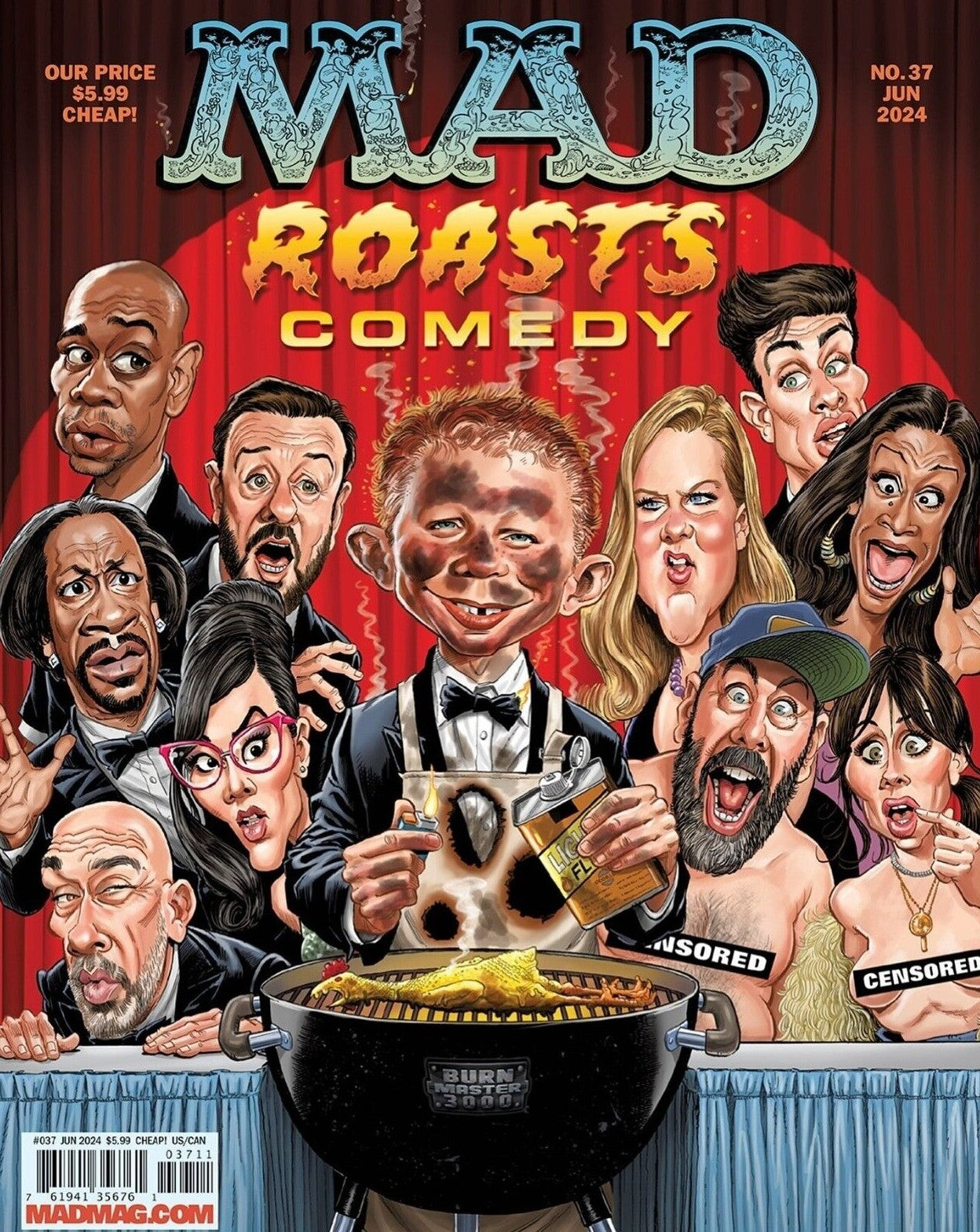 MAD MAGAZINE #37 JUNE 2024 ROASTS COMEDY COVER 1st PRINT!