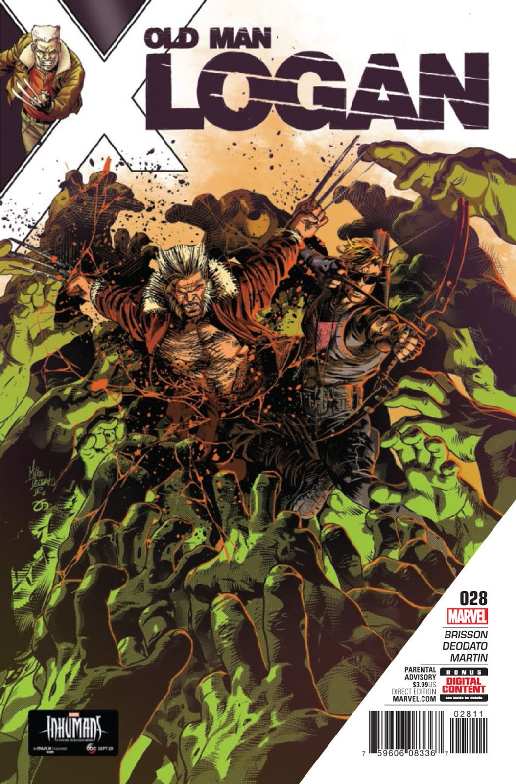 OLD MAN LOGAN #28 LEMIRE NM 1ST PRINT MARVEL 2017