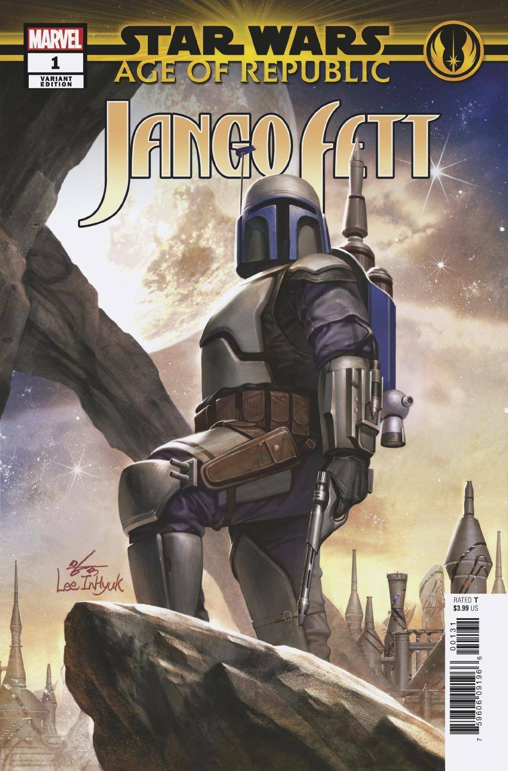 STAR WARS AOR JANGO FETT #1 INHYUK LEE VARIANT MARVEL NM 1ST PRINT 2019