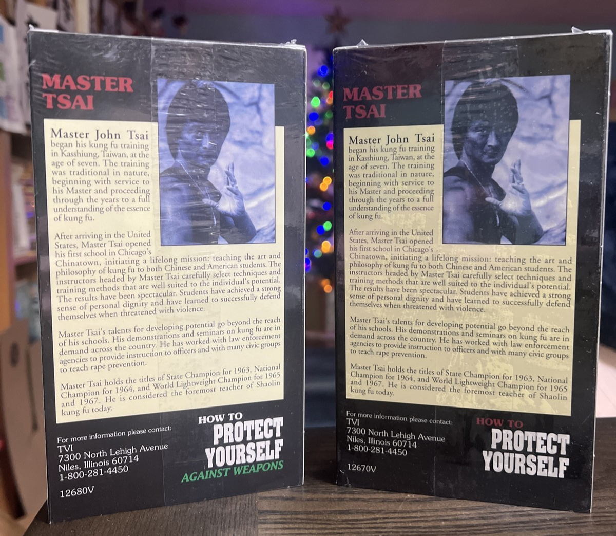 Master Tsai How To Protect Yourself VHS Martial Arts Self Defense New Sealed X2