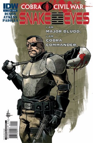 SNAKE EYES #1 COVER B COBRA CIVIL WAR TIE-IN AGUSTIN PADILLA NM 1ST PRINT