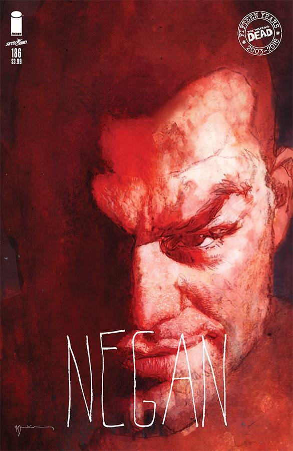 WALKING DEAD #186 COVER B 15TH ANNV VARIANT SIENKIEWICZ IMAGE NM 1ST PRINT 2018