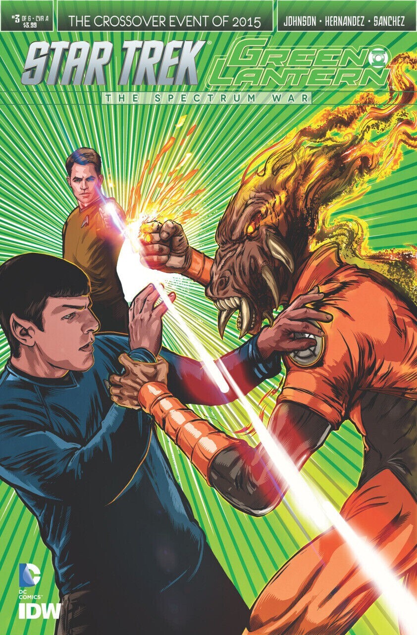 STAR TREK GREEN LANTERN SPECTRUM WAR #3 IDW DC COMIC BOOK 2015 NM