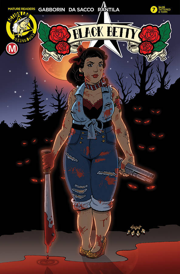 BLACK BETTY #7 COVER D ULAND TATTERED & TORN MR ACTION LAB NM 1ST PRINT 2019