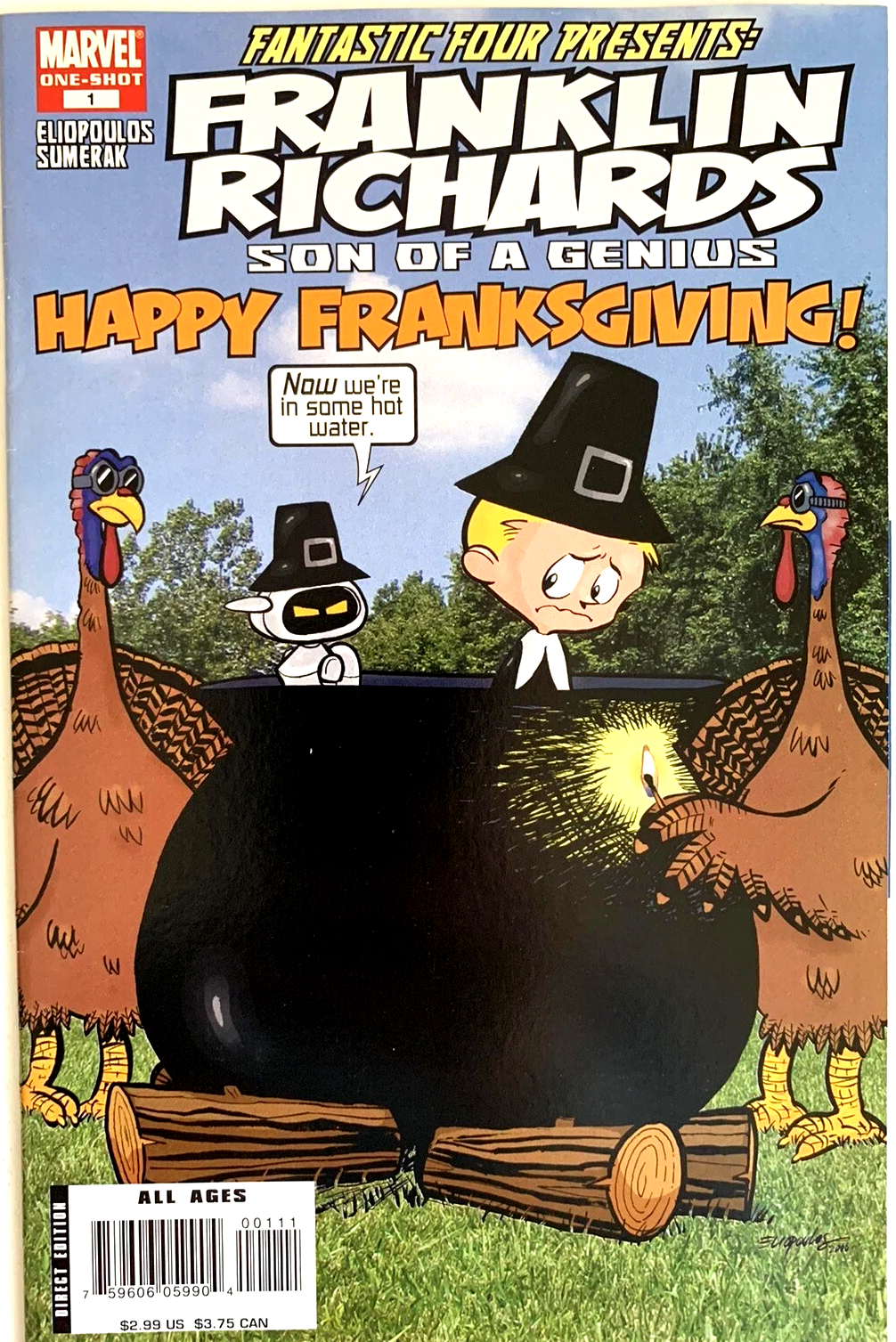 FRANKLIN RICHARDS HAPPY THANKSGIVING #1 MARVEL NM FIRST PRINT 2007