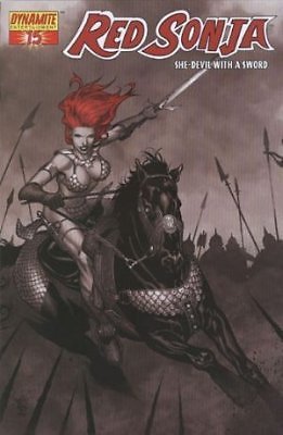 RED SONJA #15 "MCNIVEN BLACK WHITE & RED VARIANT" NM 1ST PRINT