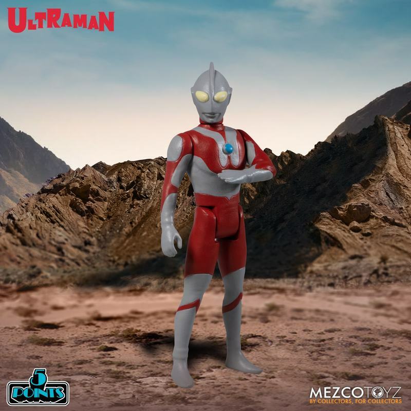 MEZCO TOYZ 5 POINTS ULTRAMAN & RED KING 2 PACK ACTION FIGURE BOXED SET