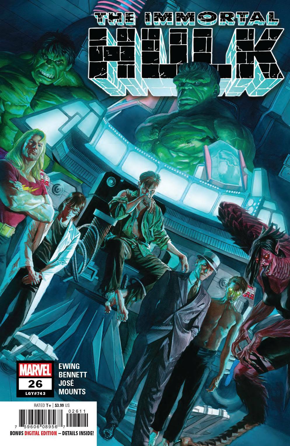 IMMORTAL HULK #26 ALEX ROSS MAIN COVER MARVEL NM 1ST PRINT 2019
