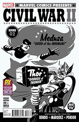 SDCC 2016 EXCLUSIVE: CIVIL WAR 2 #2 VARIANT DAVID MARQUEZ AND BRIA NM 1ST PRINT