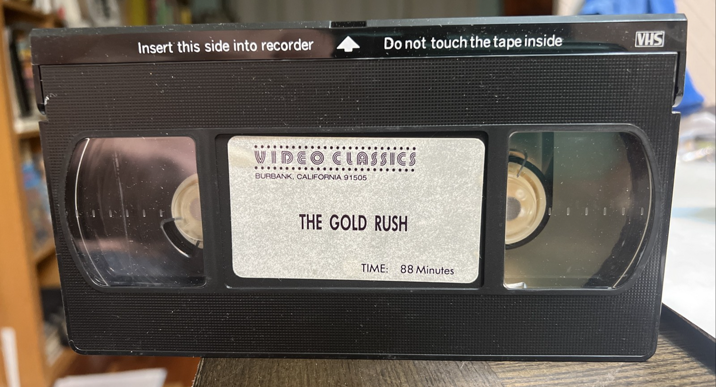 Charlie Chaplin The Gold Rush VHS Vintage Viking Video Classics Silent
