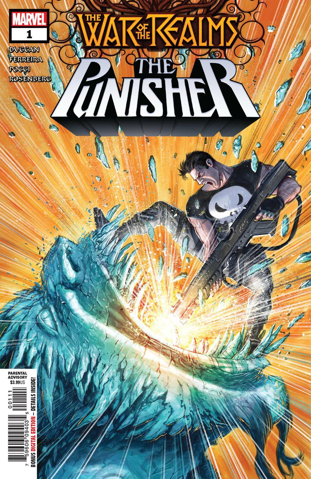WAR OF REALMS PUNISHER #1 WR MARVEL COMICS NM 1ST PRINT 2019