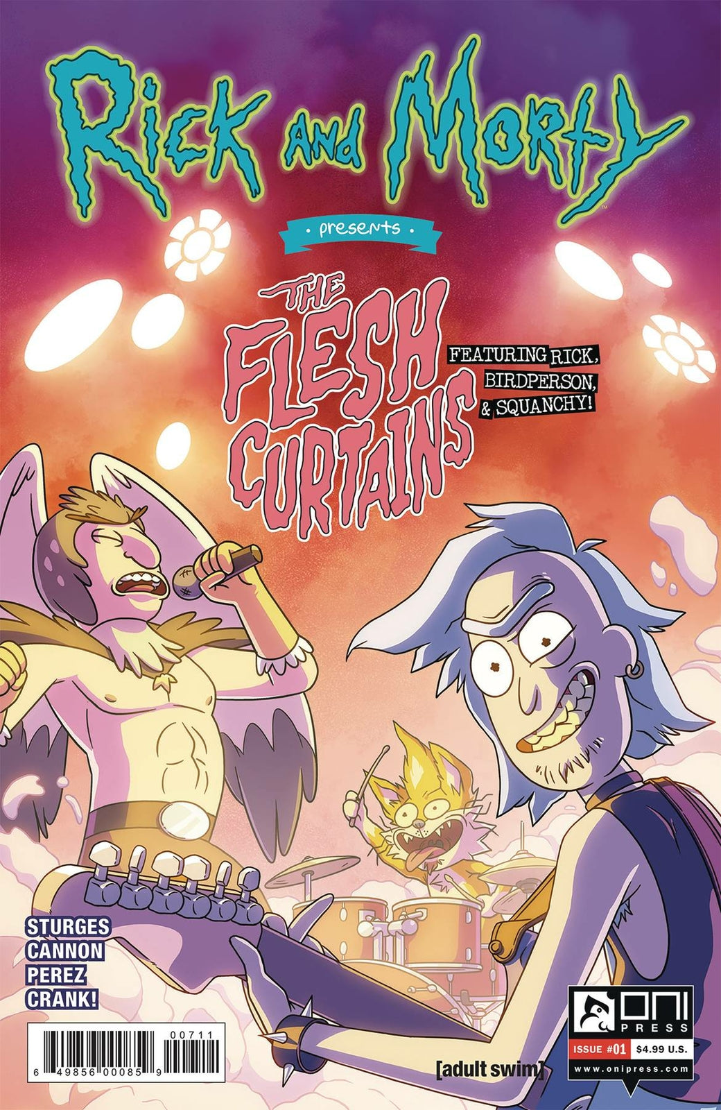 RICK AND MORTY PRESENT FLESH CURTAINS #1 COVER A CANNON ONI NM 1ST PRINT 2019
