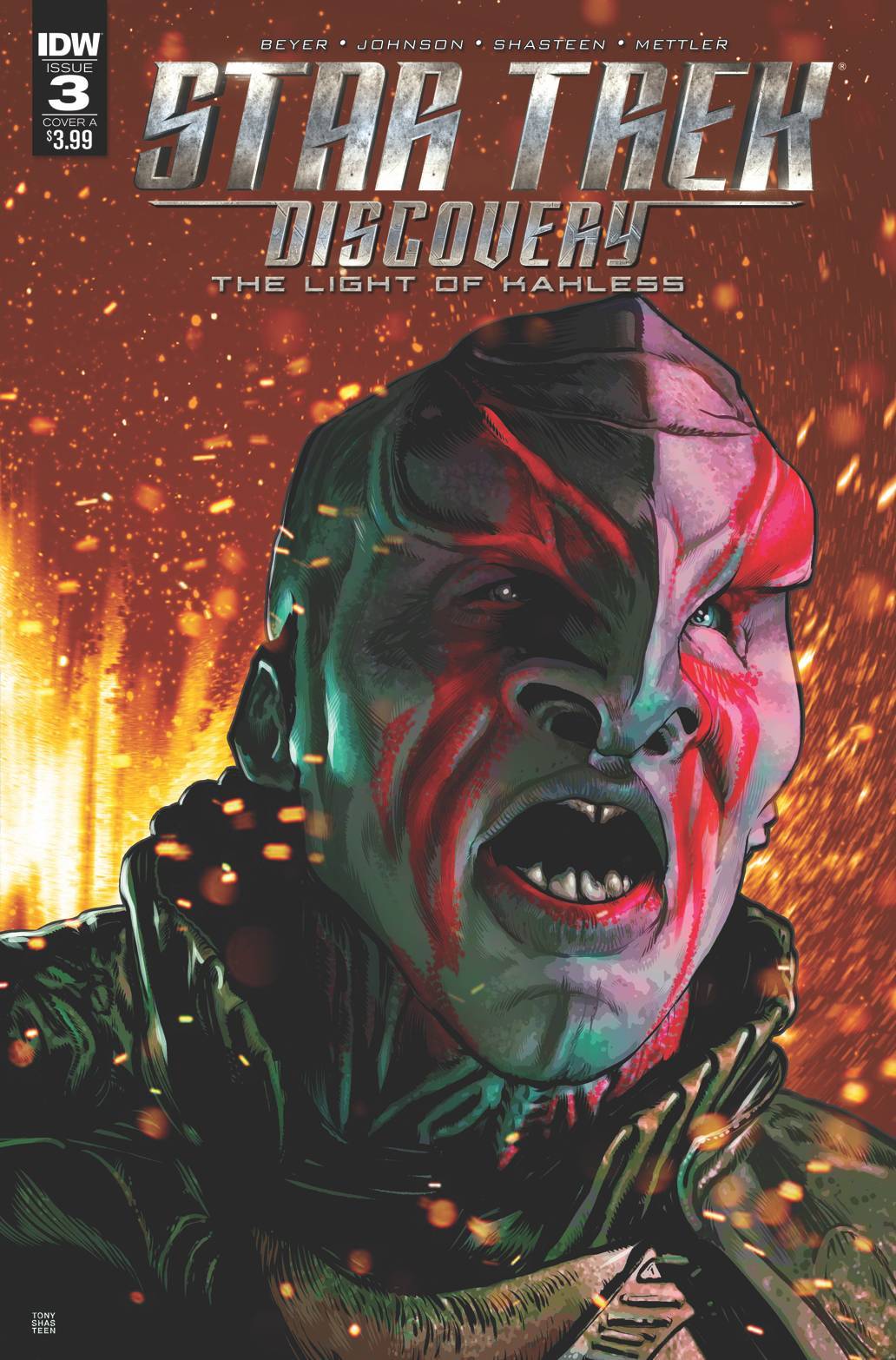 STAR TREK DISCOVERY #3 COVER A SHASTEEN IDW NM