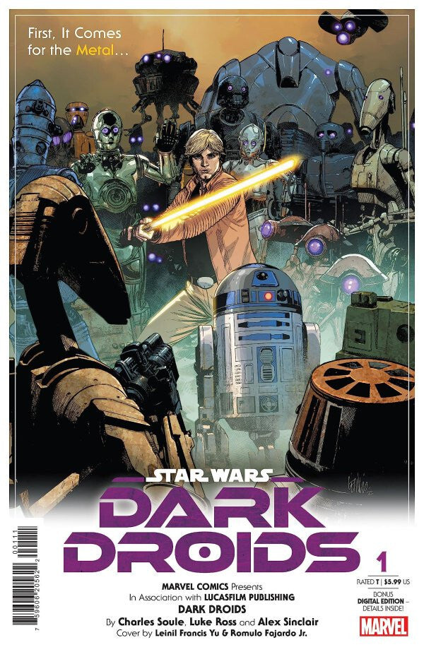 STAR WARS DARK DROIDS #1 NM 1ST PRINT MAIN COVER MARVEL COMICS 2023