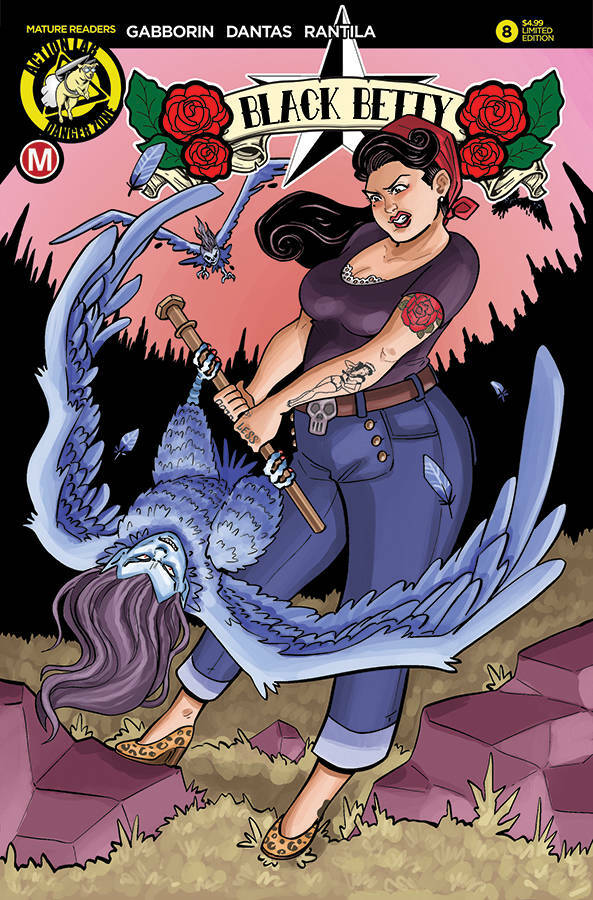 BLACK BETTY #8 CVR C ULAND ACTION LAB NM 1ST PRINT 2019