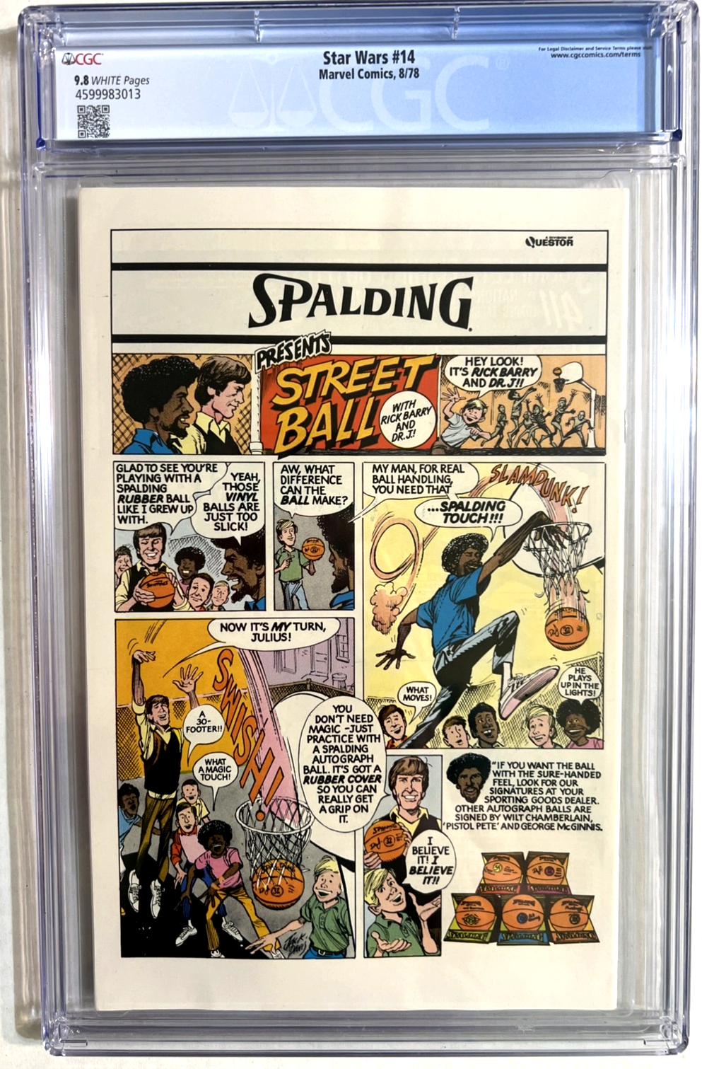 STAR WARS #14 CGC 9.8 MARVEL COMICS 1978 WHITE PGS 35¢ W/UPC 1st PRINT