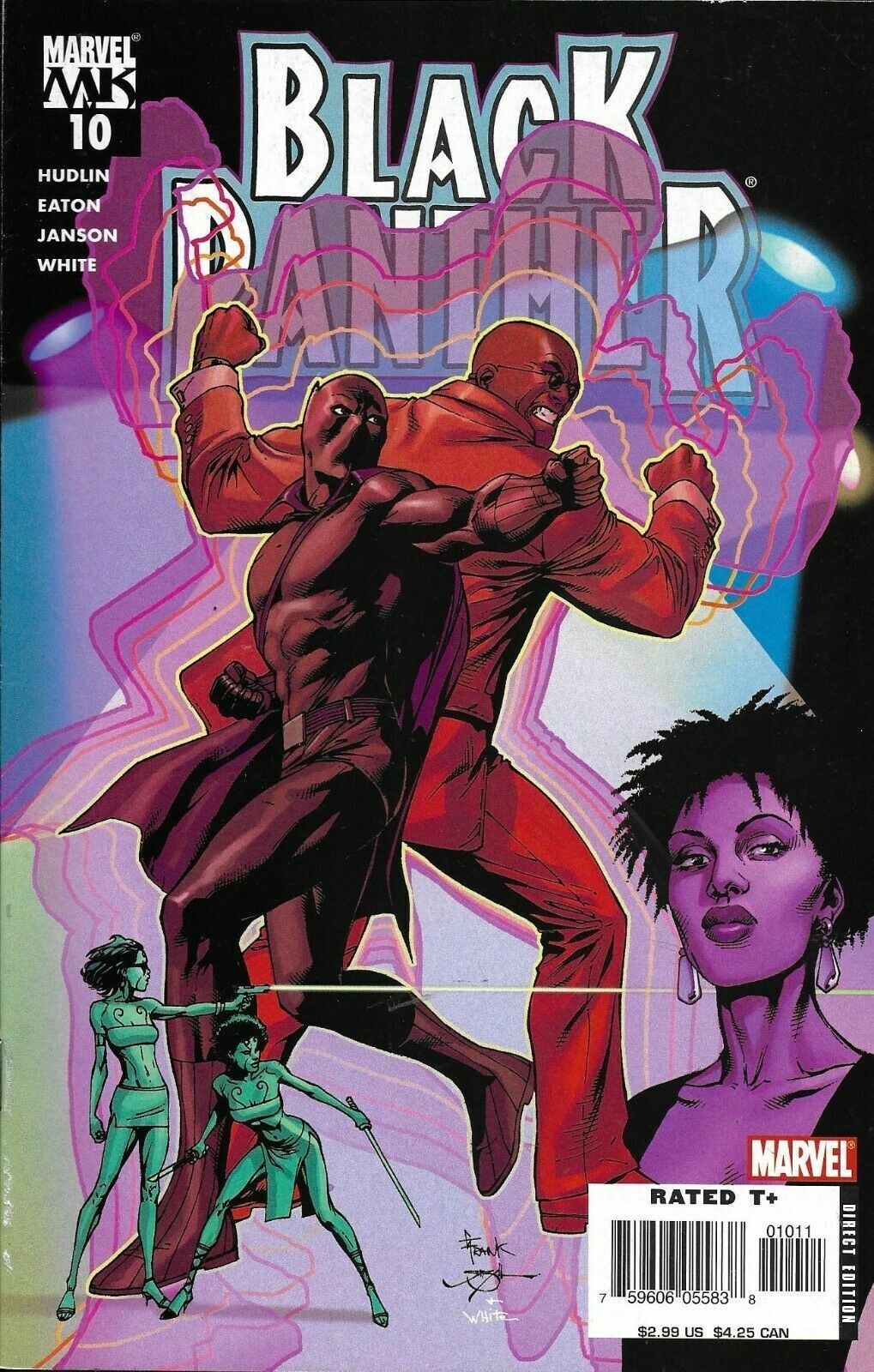 BLACK PANTHER #10 MAIN COVER HUDLIN EATON JANSON WHITE 2019 MARVEL NM 1st PRINT