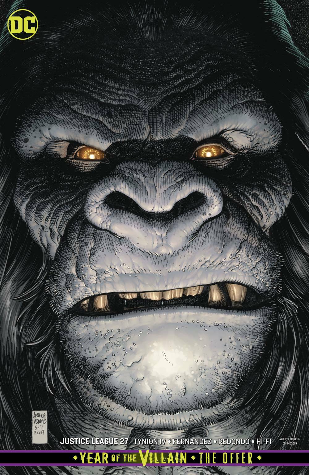 JUSTICE LEAGUE #27 CARD STOCK YOTV VARIANT ED THE OFFER DC NM 1ST PRINT 2019