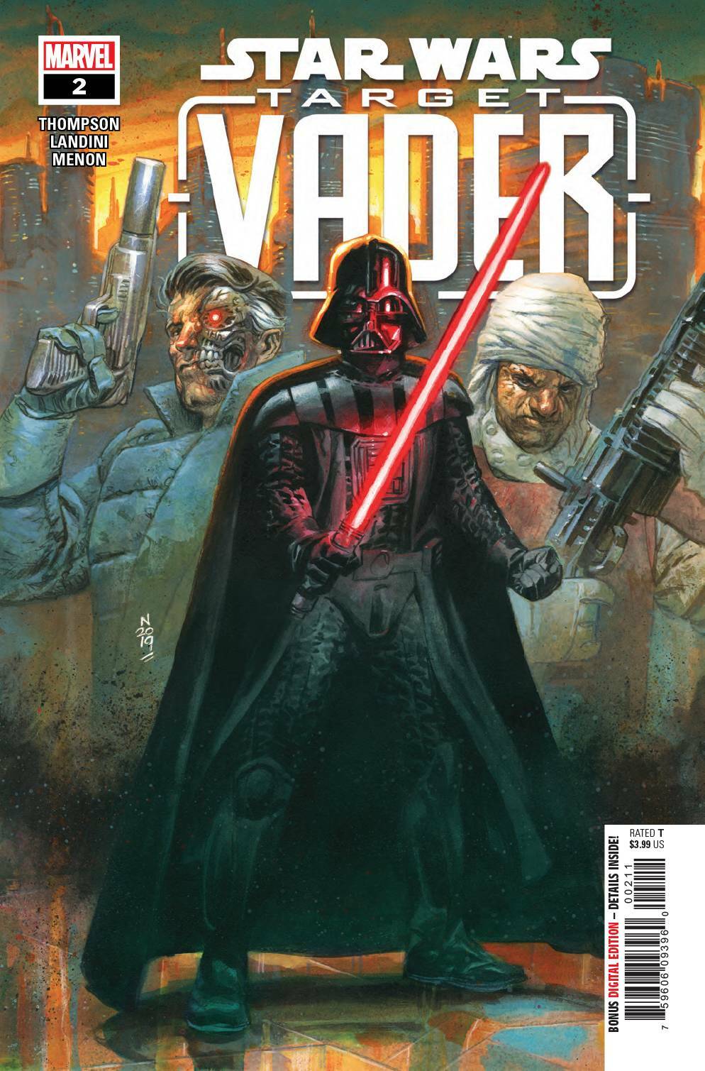 STAR WARS TARGET VADER #2 MAIN COVER MARVEL NM 1ST PRINT 2019