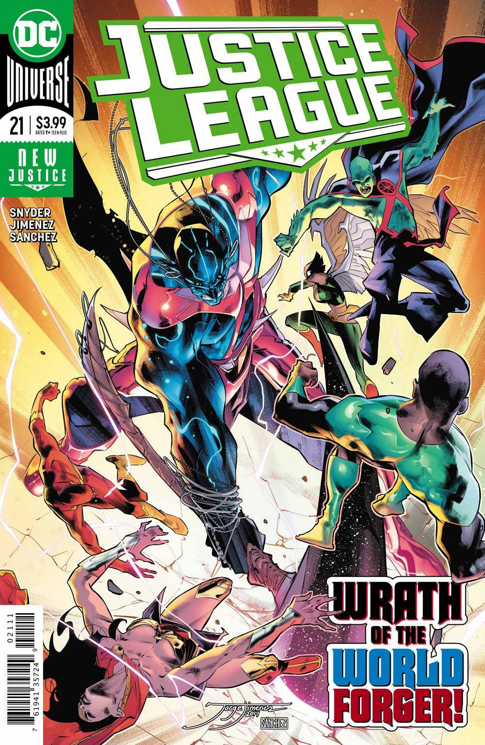 JUSTICE LEAGUE #21 MAIN COVER DC NM 1ST PRINT 2019
