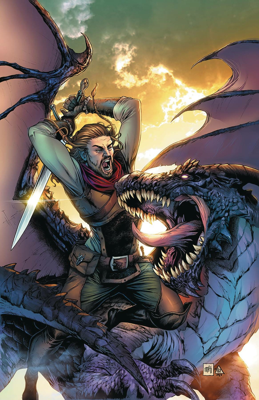 DRAGONSBLOOD #1 COVER B KROME ZENESCOPE NM 1ST PRINT 2019