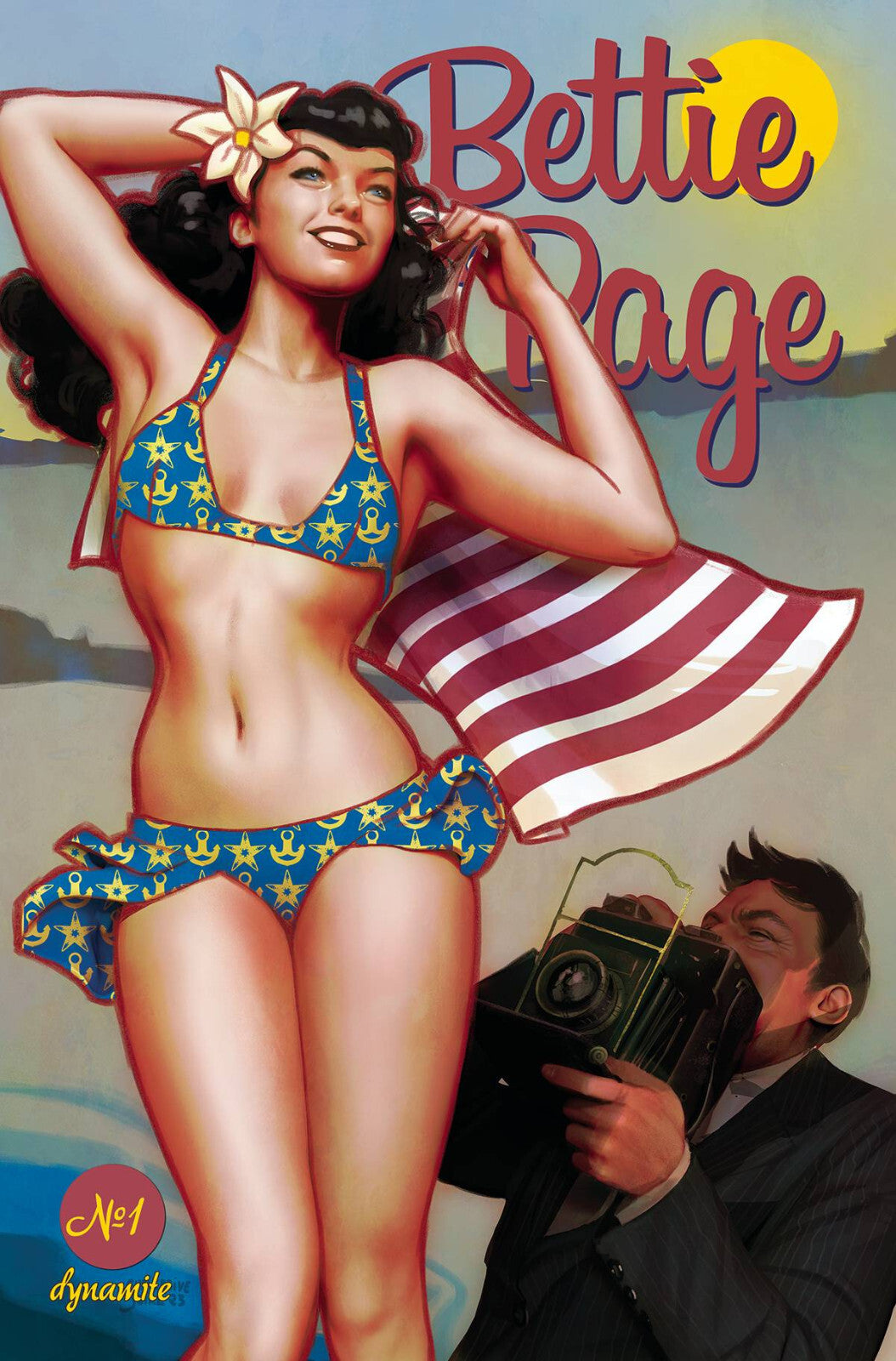 BETTIE PAGE #1 PUEBLA VARIANT ANDOLFO FERRARI COMICS 2023 VF/NM