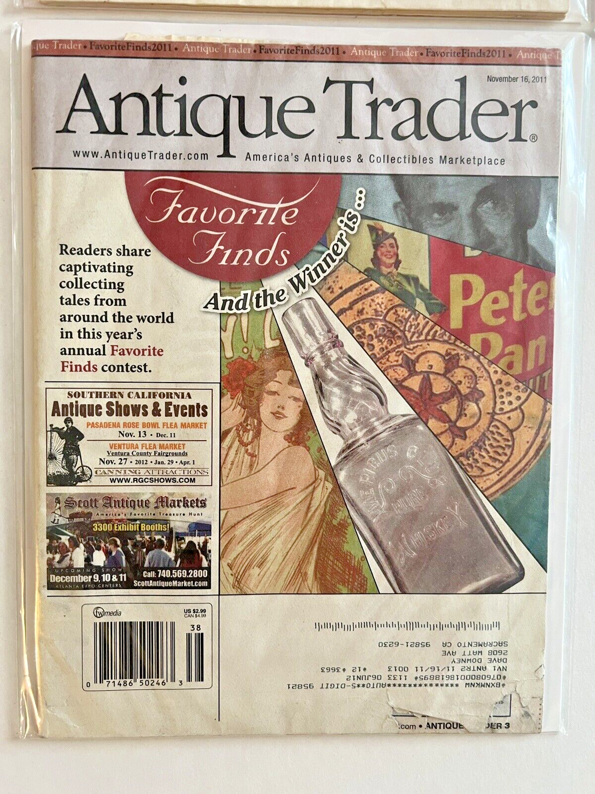 FOUR ISSUES ANTIQUE TRADER MAGAZINE 2011