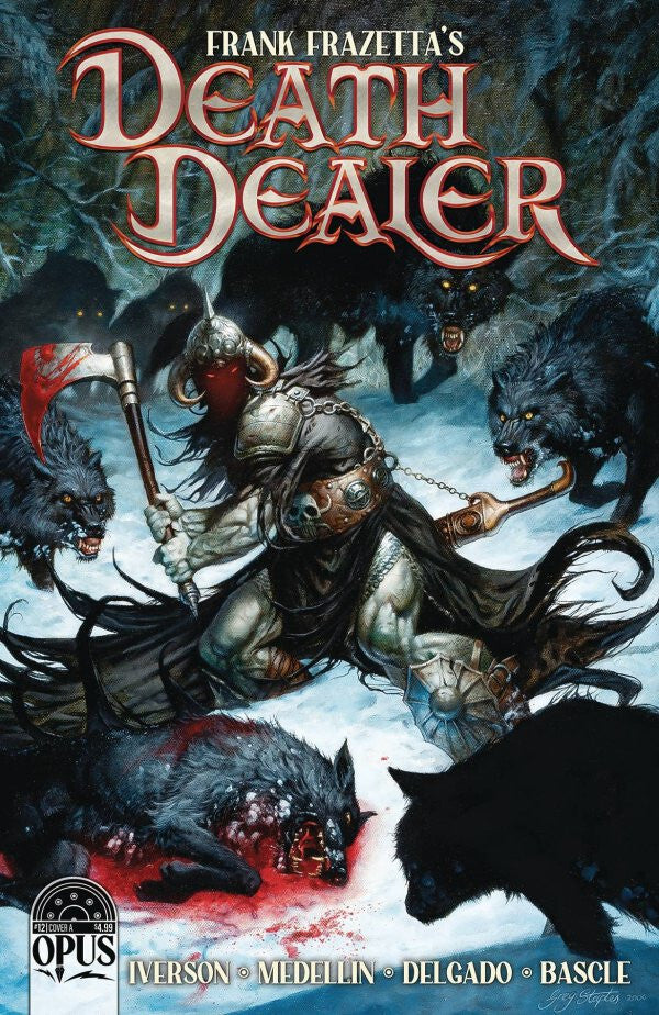 DEATH DEALER #12 MAIN COVER FRAZETTA OPUS COMICS 2023