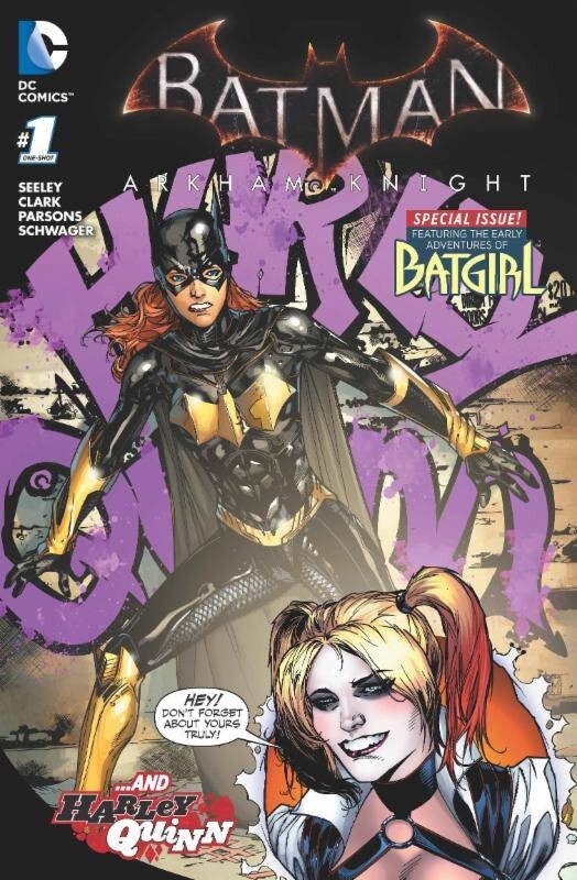 BATMAN ARKHAM KNIGHT BATGIRL AND HARLEY QUINN #1 DC COMICS MAIN COVER NM 2016