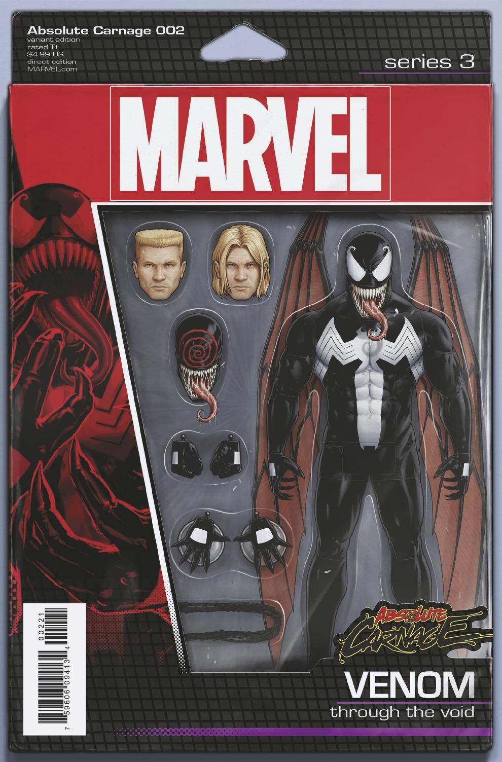ABSOLUTE CARNAGE #2 CHRISTOPHER ACTION FIGURE VARIANT MARVEL NM 1ST PRINT 2019