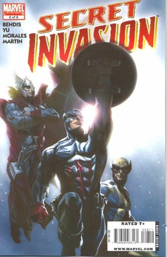 SECRET INVASION #8 OF 8 BRIAN BENDIS AND FRANCIS LEINIL YU NM 1ST PRINT