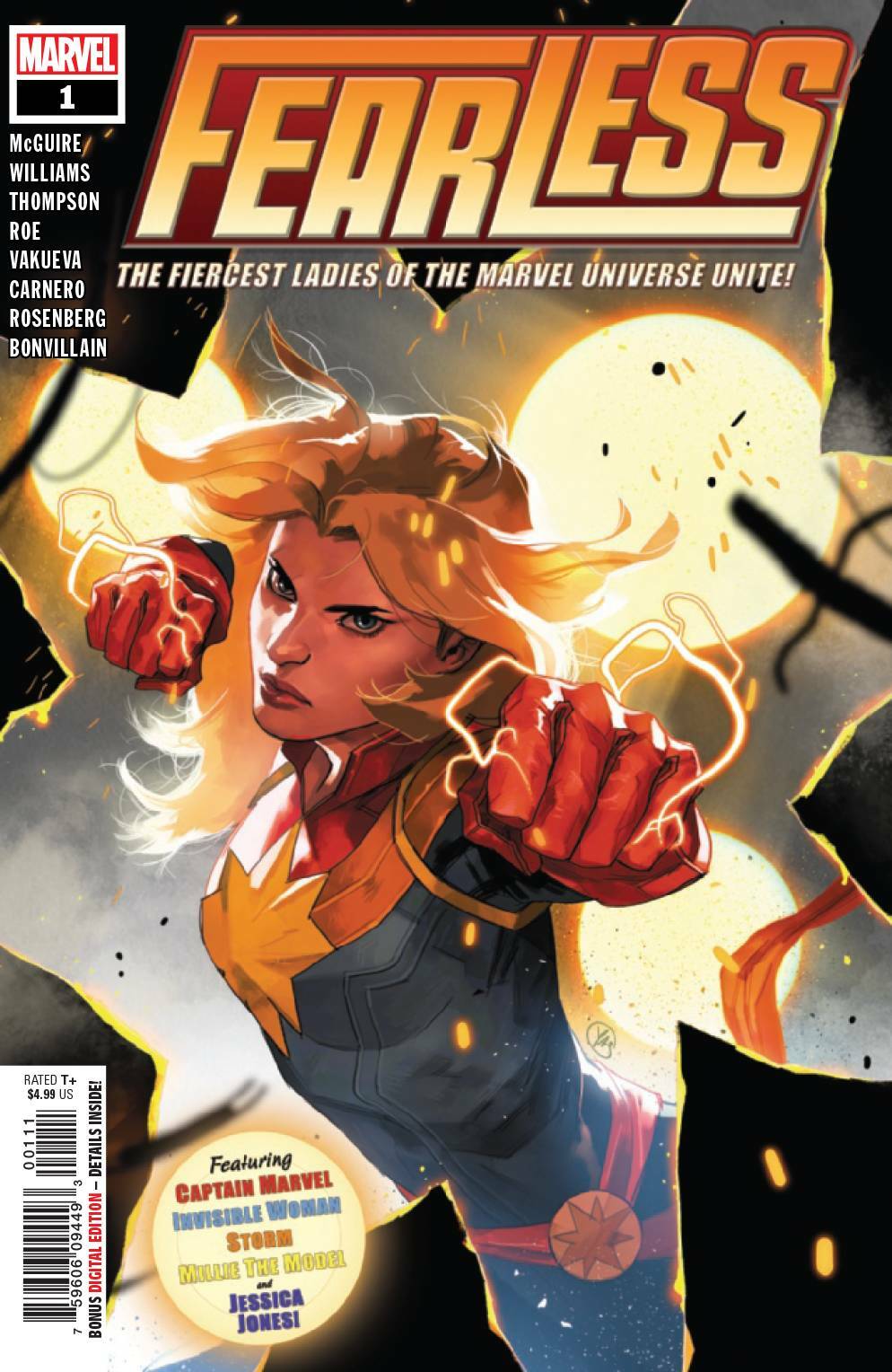 FEARLESS #1 MAIN COVER MARVEL NM 1ST PRINT 2019
