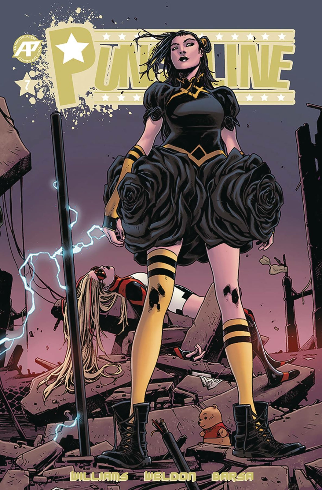 PUNCHLINE #7 MAIN COVER ANTARCTIC PRESS NM 1ST PRINT 2019