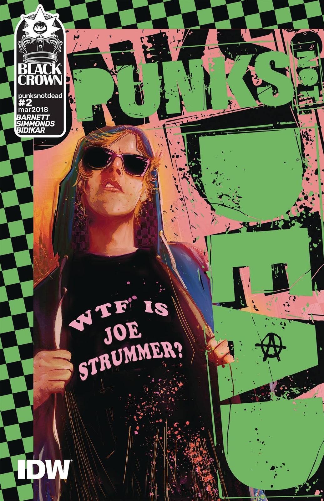 PUNKS NOT DEAD #2 COVER A SIMMONDS IDW NM
