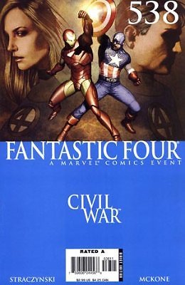 FANTASTIC FOUR #538 CIVIL WAR- PUPPET MASTER & MAD THINKER NM 1ST PRINT