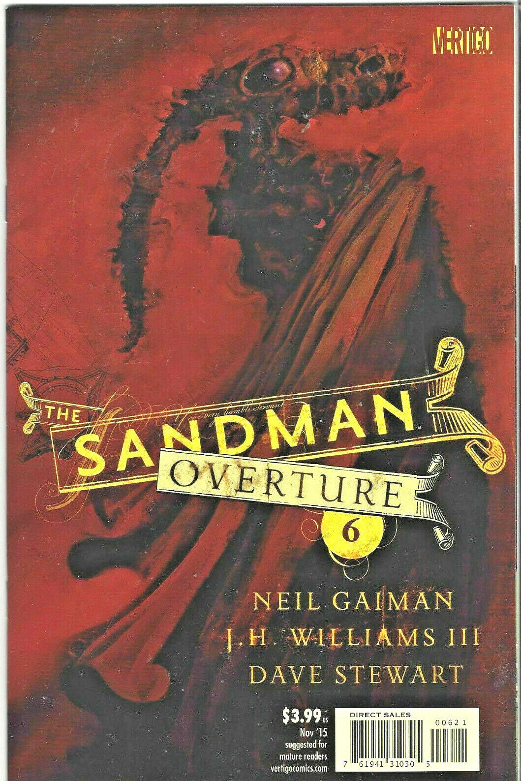 SANDMAN OVERTURE #6 COVER B NM 1ST PRINT DC VERTIGO 2015