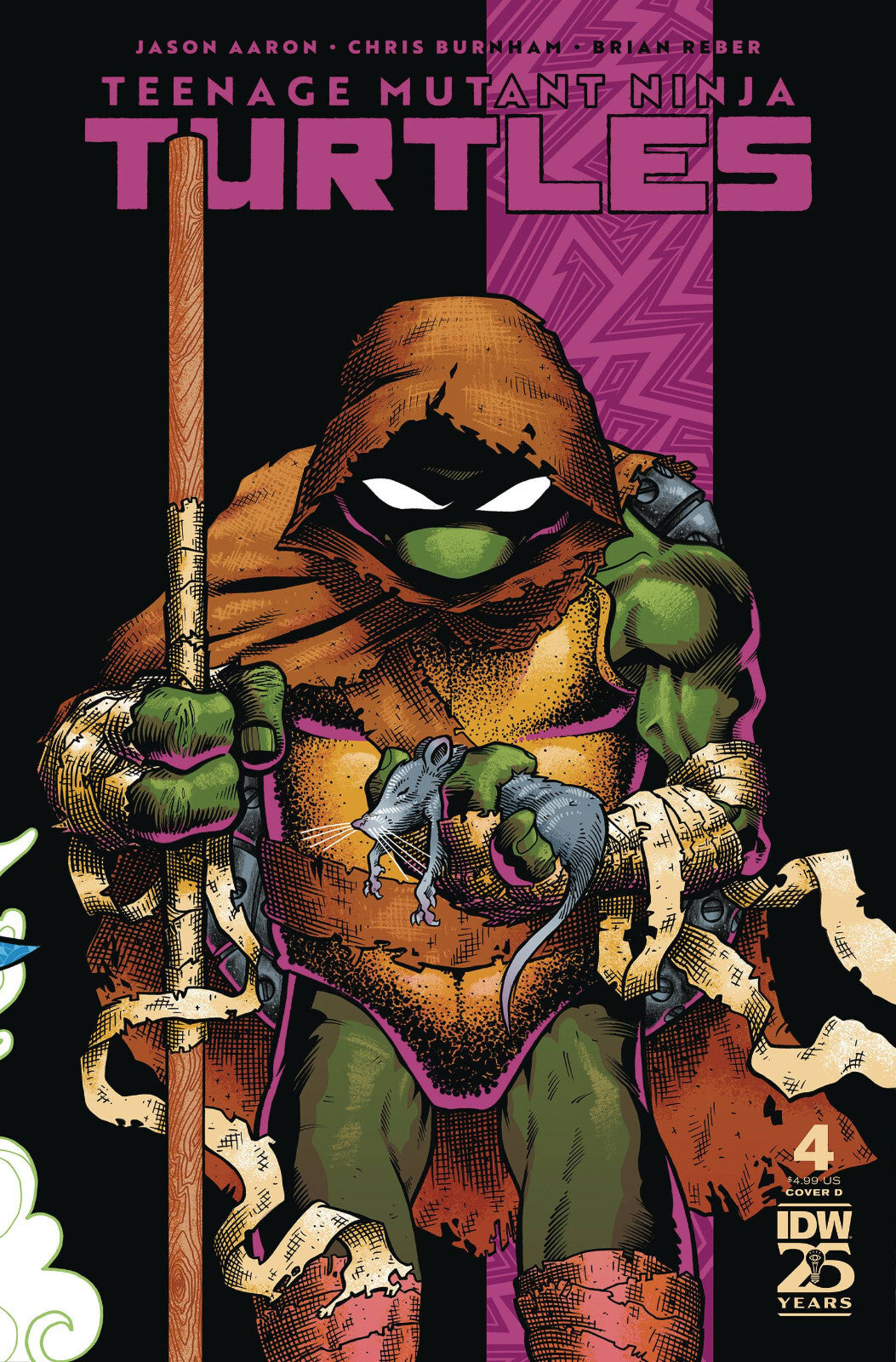 TEENAGE MUTANT NINJA TURTLES #4 GONZO COVER AARON BURNHAM TMNT 2024 NM
