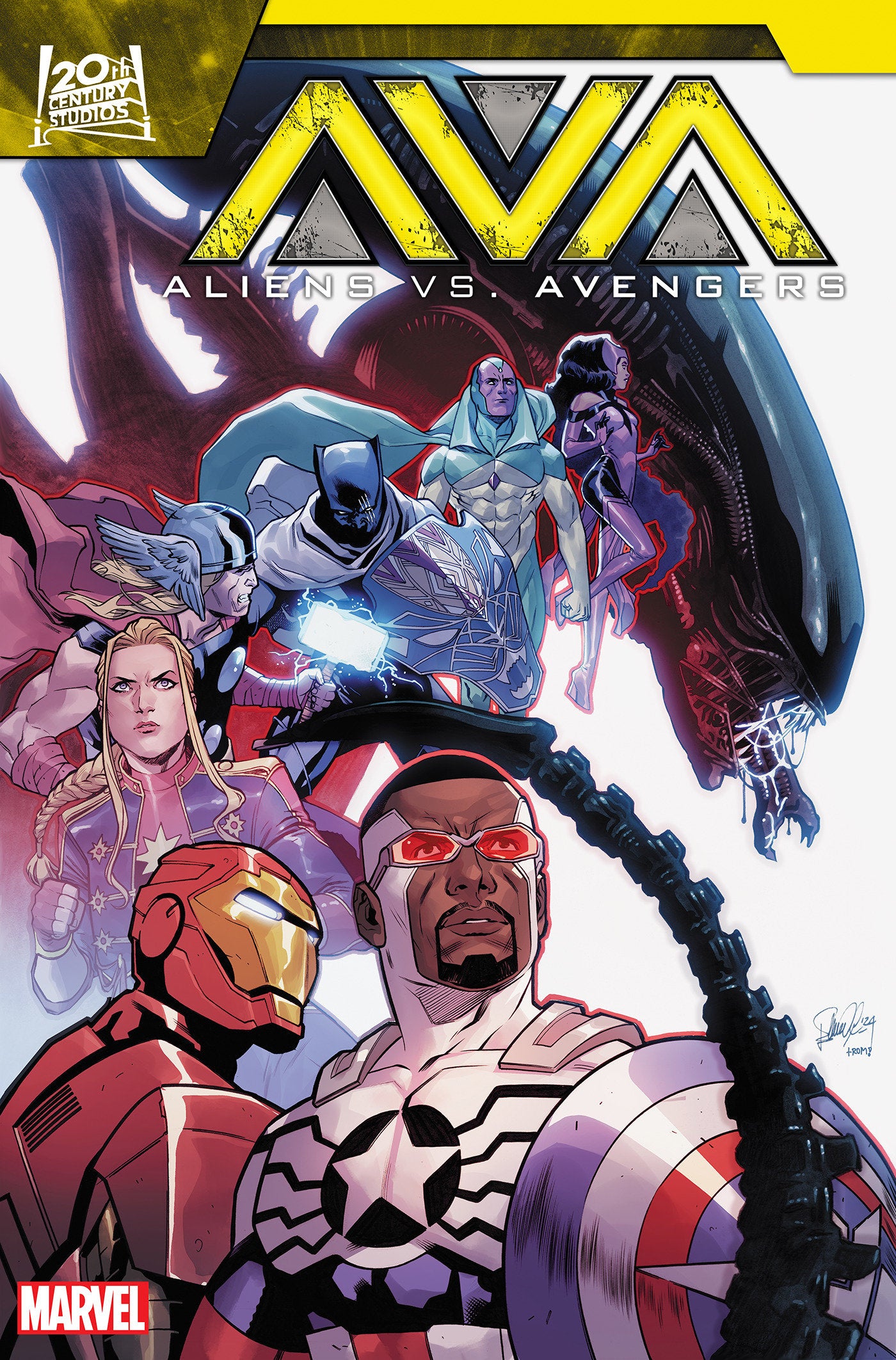 Aliens vs Avengers #3 (Of 4) Elena Casagrande Variant (KRKuuga)