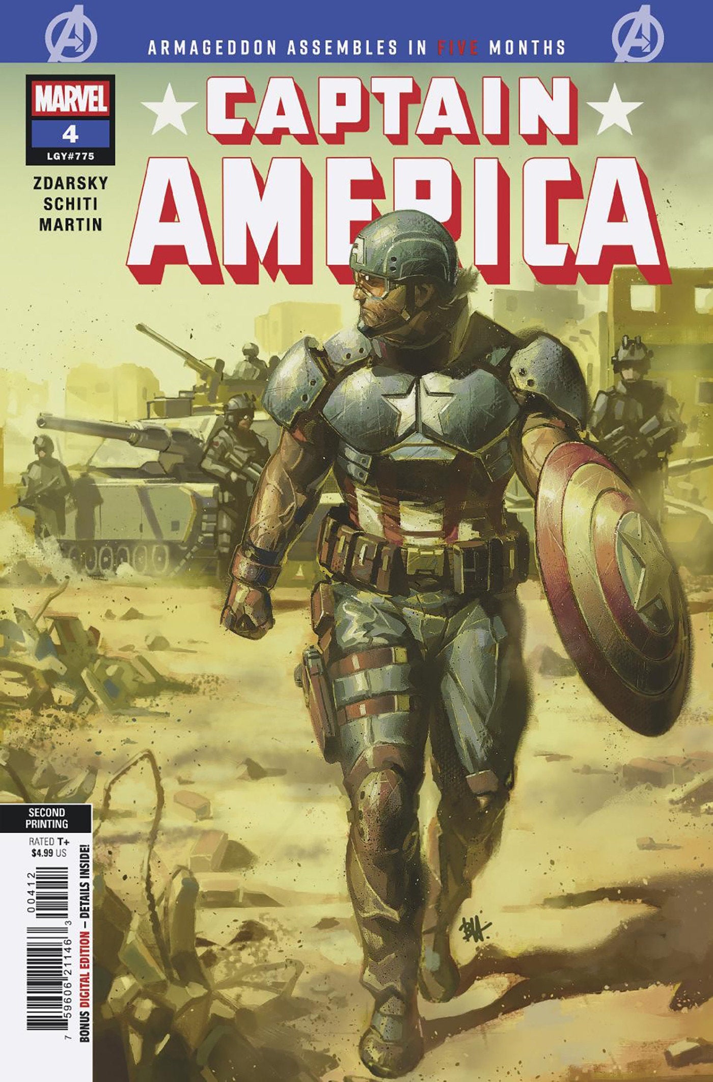Captain America #4 Ben Harvey 2nd Printing Variant (STANOWAR)