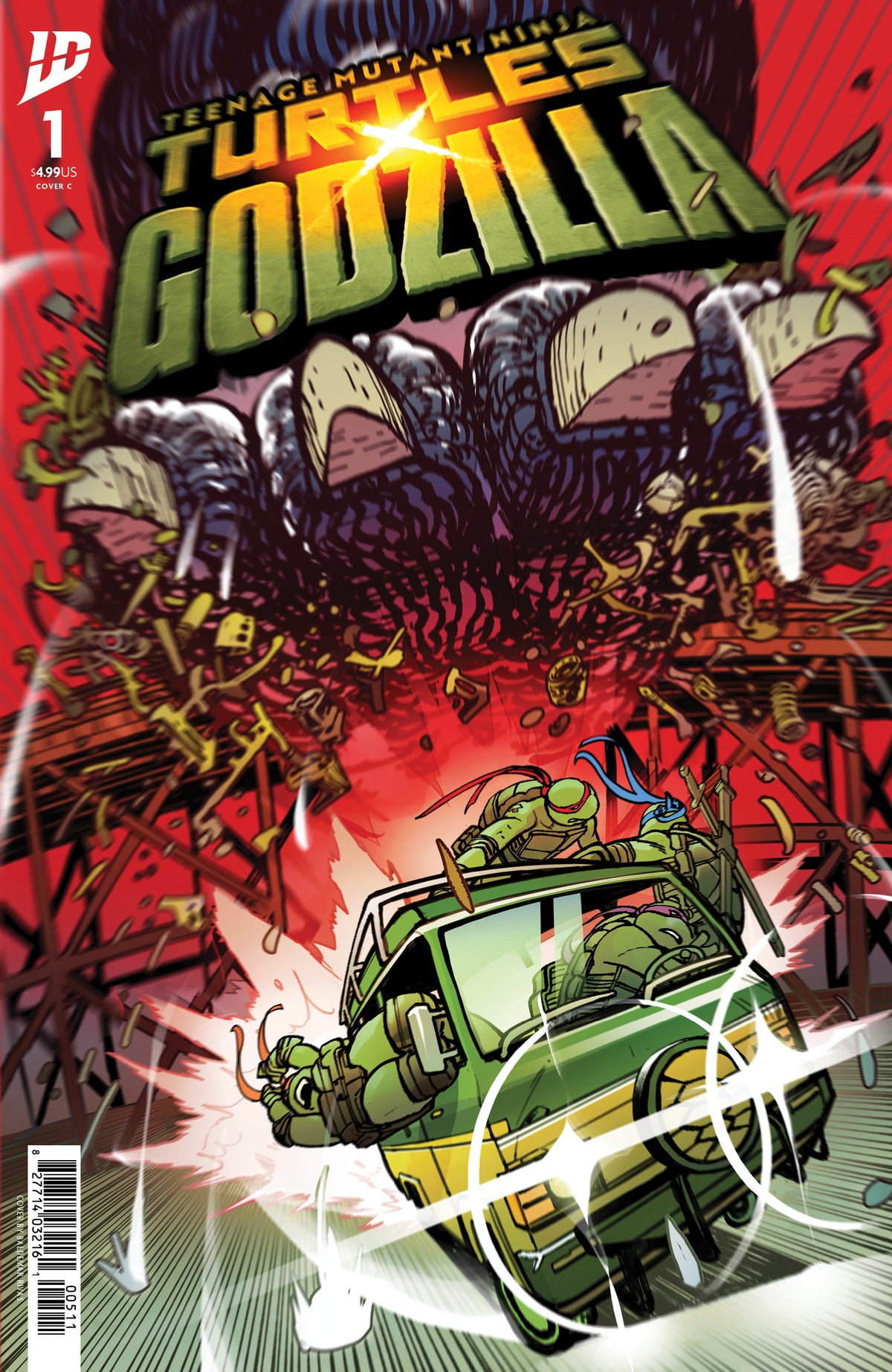 Teenage Mutant Ninja Turtles X Godzilla #1 Variant C (Rivas) (HIBACHI)