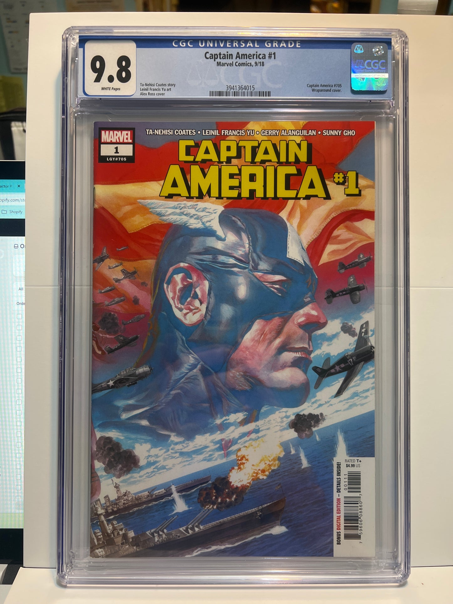 Captain America #1 CGC 9.8 Marvel Comics 2018 White Pages
