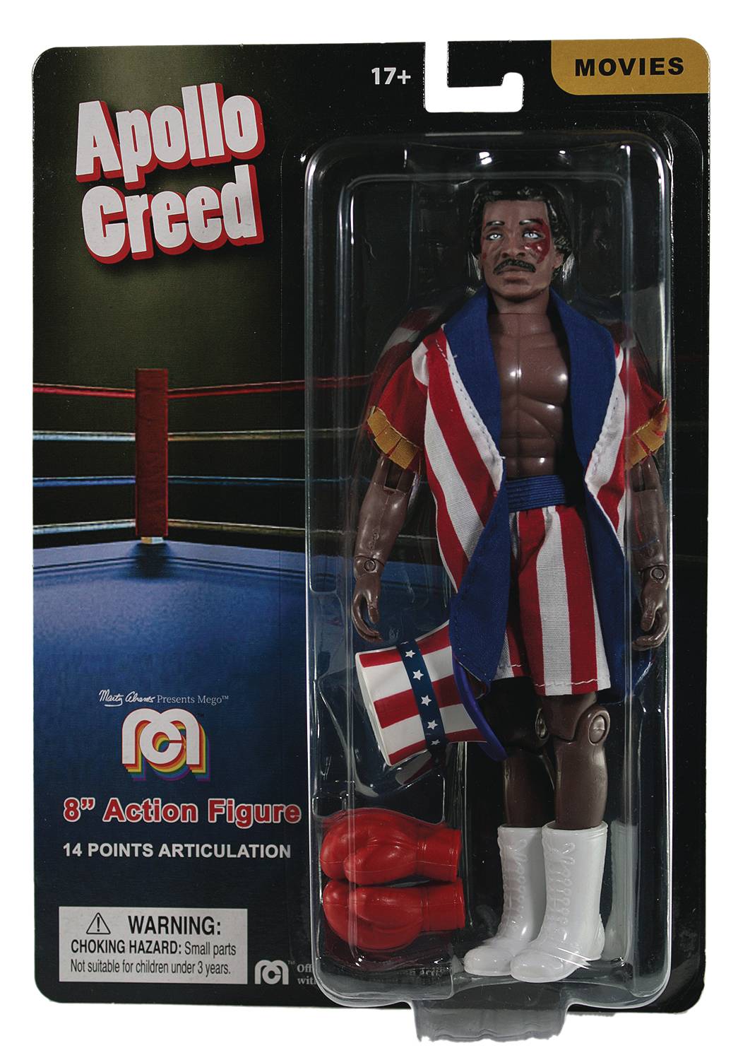 MEGO ROCKY/CREED APOLLO CREED 8IN ACTION FIGURE