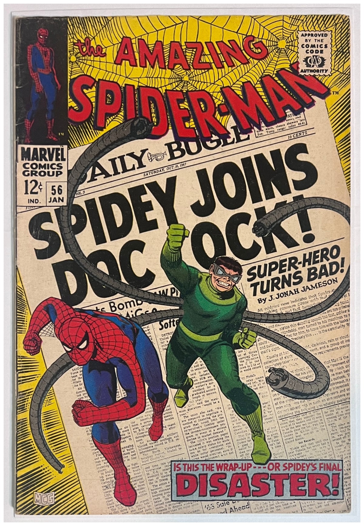 The Amazing Spider-Man #56 MARVEL COMICS Silver Age 1968 VG+